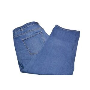 Talbots Crop Jeans Women 18W Blue Good Flawless Five-Pocket Denim Pants Stretch